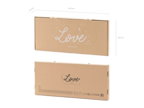 Neon LED - Love, biały, 61x27,4 cm Neon LED - Love, biały, 61x27,4 cm