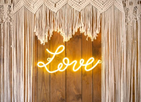 Neon LED - Love, biały, 61x27,4 cm Neon LED - Love, biały, 61x27,4 cm