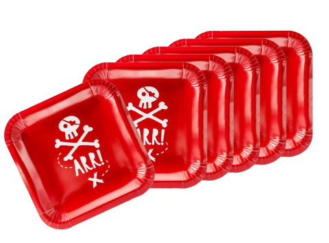Talerzyki Piraci, 6 sztuk Talerzyki Piraci, 6 sztuk
