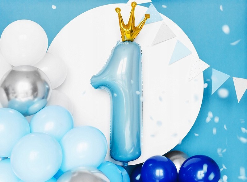 Zestaw na roczek balony zdjęcia baner 1 urodziny