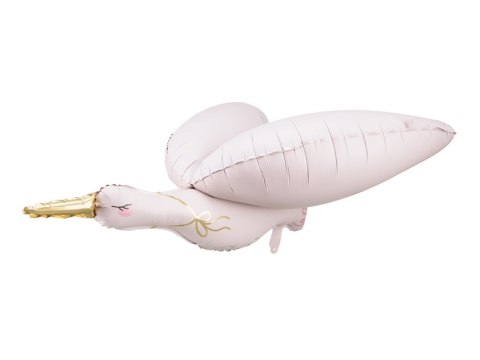 Balon foliowy Bocian, 103x60 cm, jasny różowy Balon foliowy Bocian, 103x60 cm, jasny różowy