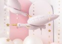 Balon foliowy Bocian, 103x60 cm, jasny różowy Balon foliowy Bocian, 103x60 cm, jasny różowy