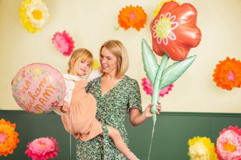 Balon foliowy ''Dla kochanej mamy'', 45 cm, mix Balon foliowy ''Dla kochanej mamy'', 45 cm, mix