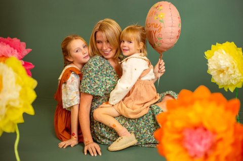 Balon foliowy ''Dla kochanej mamy'', 45 cm, mix Balon foliowy ''Dla kochanej mamy'', 45 cm, mix