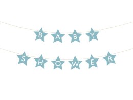 Baner Baby shower, 290x16.5 cm, jasny niebieski