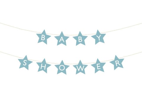 Baner Baby shower, 290x16.5 cm, jasny niebieski Baner Baby shower, 290x16.5 cm, jasny niebieski