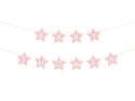Baner Baby shower, 290x16.5 cm, jasny różowy Baner Baby shower, 290x16.5 cm, jasny różowy