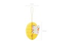 Dekoracja papierowa honeycomb Jajko, żółty, 12 cm Dekoracja papierowa honeycomb Jajko, żółty, 12 cm