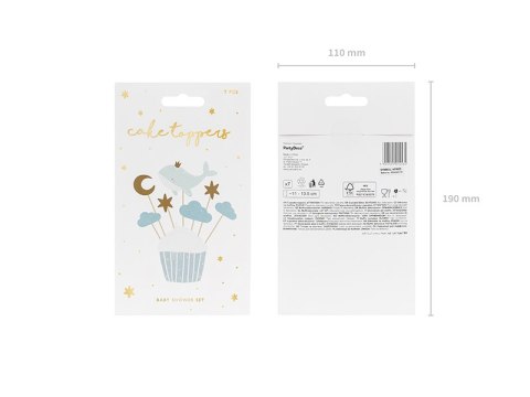 Dekoracje do muffinek - Wieloryb, 11-13.5 cm, mix (1 op. / 7 szt.) Dekoracje do muffinek - Wieloryb, 11-13.5 cm, mix (1 op. / 7 szt.)