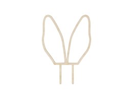 Drewniany topper Uszy Królika, 20 cm