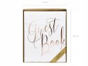 Księga gości GUEST BOOK różowe złoto biała prezent Księga gości GUEST BOOK różowe złoto biała prezent