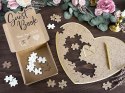 Księga gości Serce puzzle pamiątka na ślub wesele Księga gości Serce puzzle pamiątka na ślub wesele