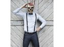 Maska kościotrupa czaszka zombi mózg na Halloween Maska kościotrupa czaszka zombi mózg na Halloween
