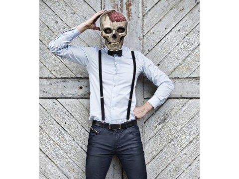 Maska kościotrupa czaszka zombi mózg na Halloween Maska kościotrupa czaszka zombi mózg na Halloween