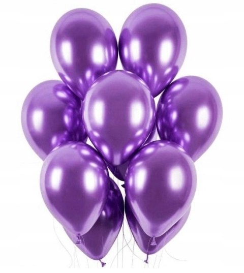 Balony Glossy fioletowe chromowane 18stka duże x50 Balony Glossy fioletowe chromowane 18stka duże x50
