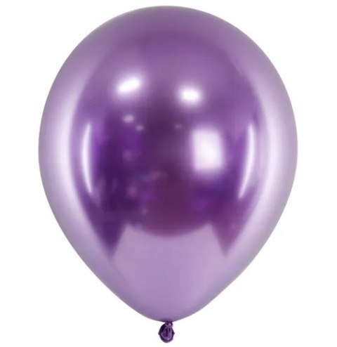 Balony Glossy fioletowe chromowane 18stka duże x50 Balony Glossy fioletowe chromowane 18stka duże x50