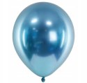 Balony Glossy niebieskie chromowane shiny duże x50