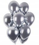 Balony Glossy srebrne chromowane ślub komunia x50