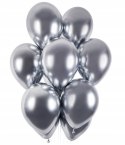 Balony Glossy srebrne chromowane ślub komunia x50 Balony Glossy srebrne chromowane ślub komunia x50