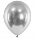 Balony Glossy srebrne chromowane ślub komunia x50 Balony Glossy srebrne chromowane ślub komunia x50