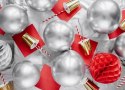 Balony Glossy srebrne chromowane ślub komunia x50 Balony Glossy srebrne chromowane ślub komunia x50