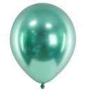 Balony Glossy zielone chromowane urodziny ślub x50