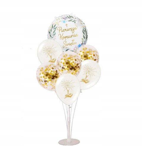 Balony dekoracje komunijne stojak boho na Komunię Balony dekoracje komunijne stojak boho na Komunię