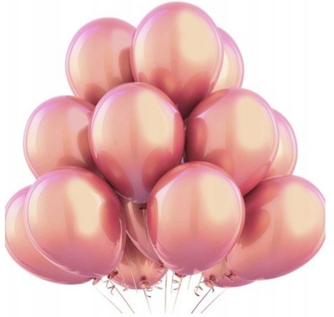 Balony różowe złoto rose gold metaliczne mocne x20 Balony różowe złoto rose gold metaliczne mocne x20