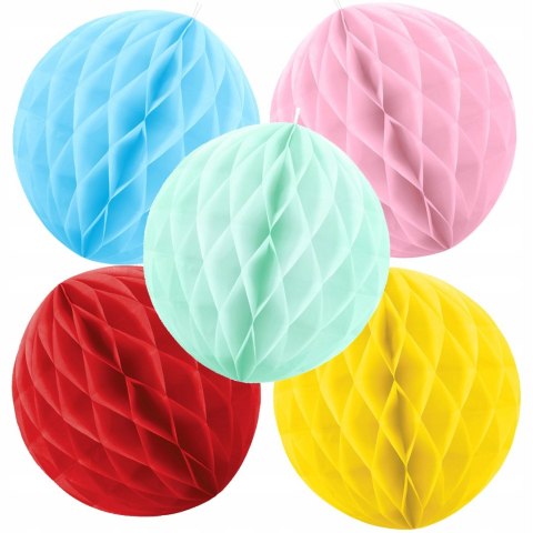 Kule bibułowe pompony z bibuły papierowe honeycomb Kule bibułowe pompony z bibuły papierowe honeycomb