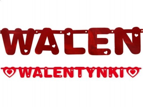 Ozdoby na WALENTYNKI girlanda płatki róż balony XL Ozdoby na WALENTYNKI girlanda płatki róż balony XL
