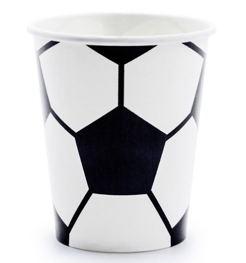 Talerzyki kubeczki z piłką piłkarskie urodziny EKO