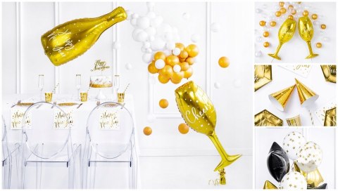 Balony 2023 złote cyfry dekoracje SYLWESTER hel 1m Balony 2023 złote cyfry dekoracje SYLWESTER hel 1m