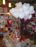 Balony na Walentynki białe serca serce 25cm x100