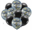 Balony na sylwestra kurtyna napis SYLWESTER zestaw Balony na sylwestra kurtyna napis SYLWESTER zestaw