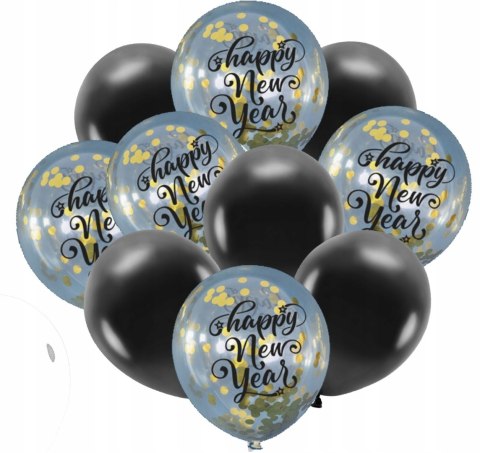 Balony na sylwestra kurtyna napis SYLWESTER zestaw Balony na sylwestra kurtyna napis SYLWESTER zestaw