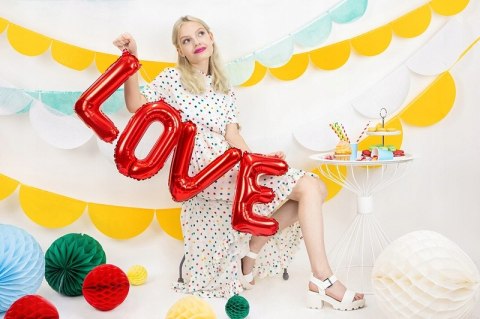 Balony płatki róż napis LOVE ozdoby na Walentynki Balony płatki róż napis LOVE ozdoby na Walentynki