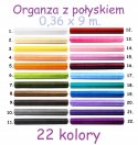 Łańcuch na choinkę organza tiul do prezentów 22kol Łańcuch na choinkę organza tiul do prezentów 22kol