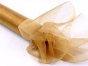 Złota organza tiul bieżnik na stół choinkę Święta Złota organza tiul bieżnik na stół choinkę Święta