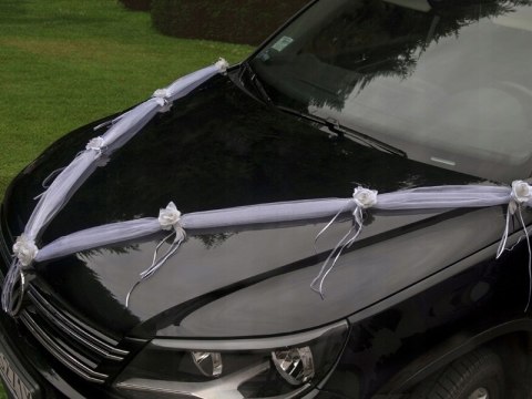 Dekoracja na auto do ślubu maskę auta samochodu Pary Młodej Wesele Dekoracja na auto do ślubu maskę auta samochodu Pary Młodej Wesele