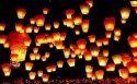 Duże latające lampiony szczęścia białe serce na Ślub Wesele dla gości 10szt