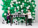 Balony football piłka nożna białe zielone piłkarskie dekoracje urodzinowe 6