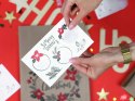 Torebki świąteczne na prezenty Merry Little Christmas kraft z naklejkami x3 Torebki świąteczne na prezenty Merry Little Christmas kraft z naklejkami x3