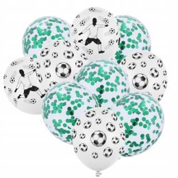 Urodziny piłka nożna balony z konfetti motywem piłki na piłkarskie urodziny