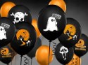 Baner girlanda dynie pomarańczowe czarne balony kurtyna gadżet na Halloween