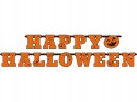 Baner girlanda dynie pomarańczowe czarne balony kurtyna gadżet na Halloween