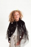 Peleryna czarna srebrna strój kostium przebranie Halloween karnawał 3-7 lat Peleryna czarna srebrna strój kostium przebranie Halloween karnawał 3-7 lat