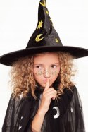 Peleryna czarna srebrna strój kostium przebranie Halloween karnawał 3-7 lat Peleryna czarna srebrna strój kostium przebranie Halloween karnawał 3-7 lat