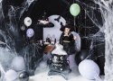 Peleryna czarna ze złotym wzorem strój kostium przebranie Halloween 3-7lat Peleryna czarna ze złotym wzorem strój kostium przebranie Halloween 3-7lat