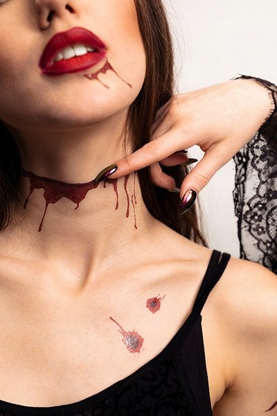 Sztuczna krew strój wampira Drakula Halloween do charakteryzacji teatru 1l Sztuczna krew strój wampira Drakula Halloween do charakteryzacji teatru 1l