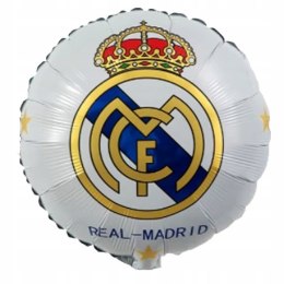 Balon Real Madryt herb balony z piłką piłka nożna urodzinowe na hel 42cm